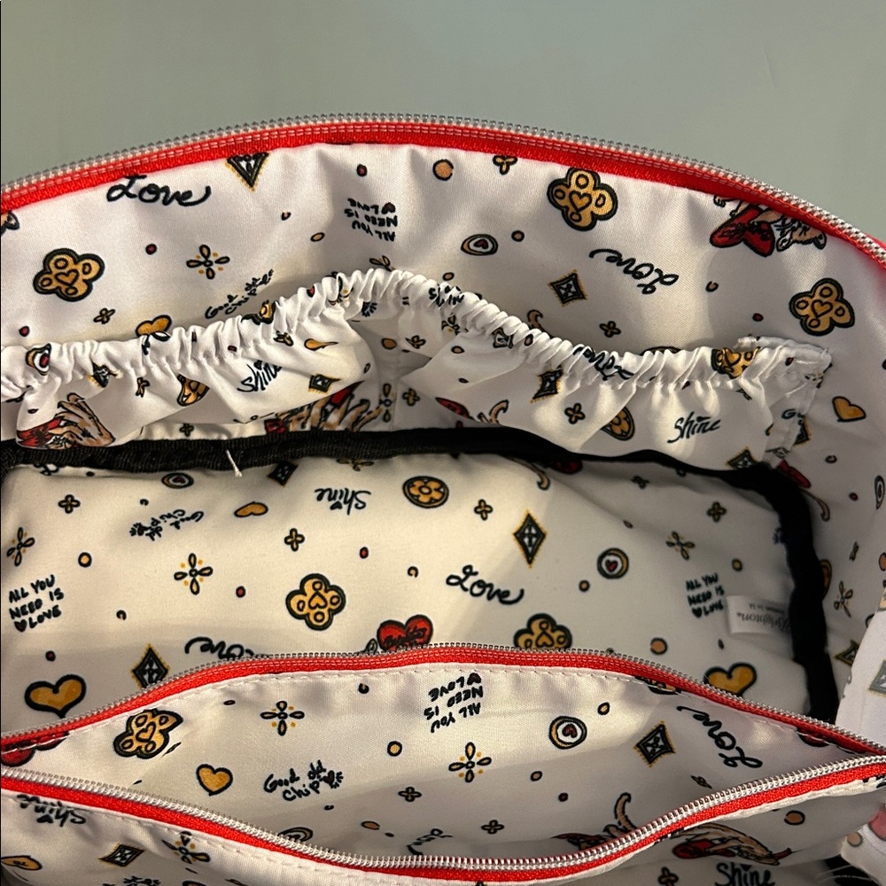 Women's Patterned Bag - Red and Black - Picture 7 of 10